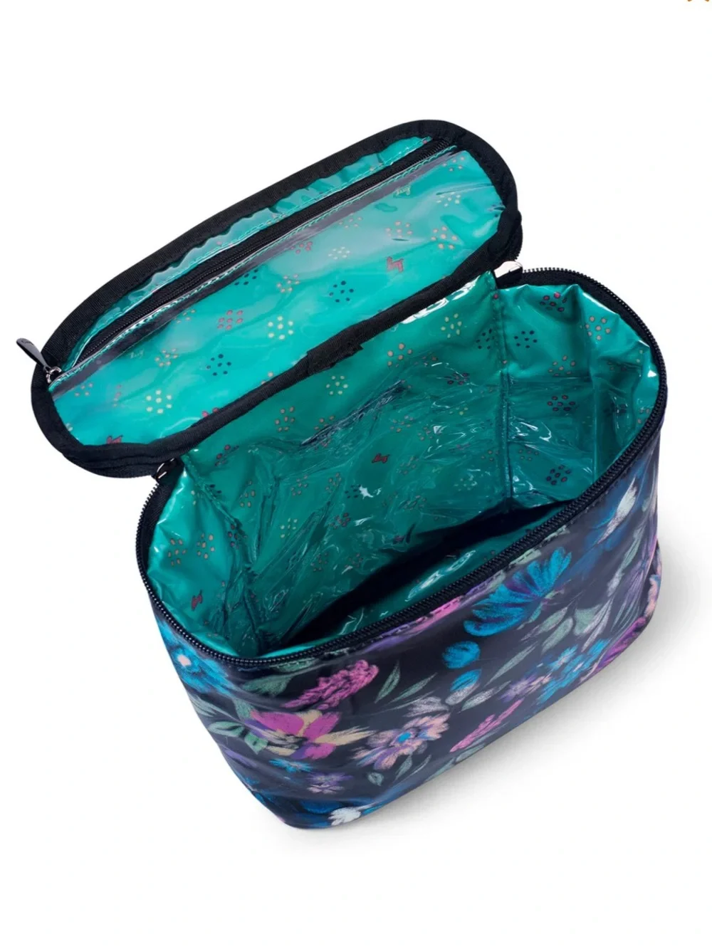 NWT Lug Dolly Cosmetic Case in Bloom Black